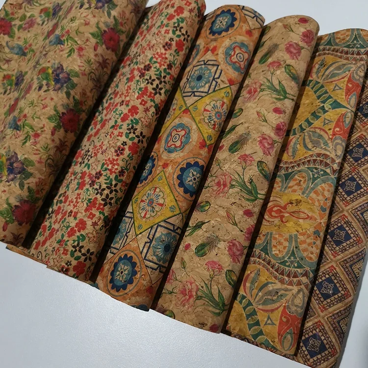ECO-friendly high quality new product Powerful colorful  printed Natural cork sheet roll