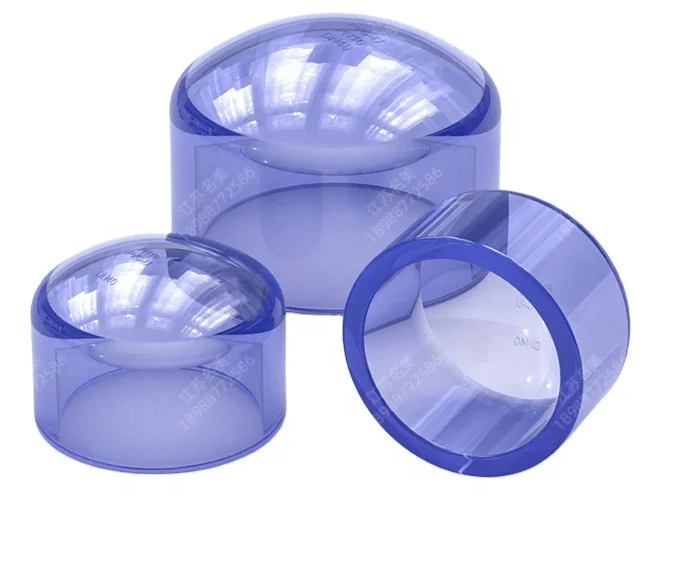 Прозрачный НПВХ трубы и фитинги прозрачный ПВХ трубы крышки DN15-DN100