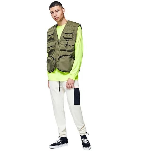 athletic white polar fleece cargo pants mens sherpa two tone skinny side pockets long trousers