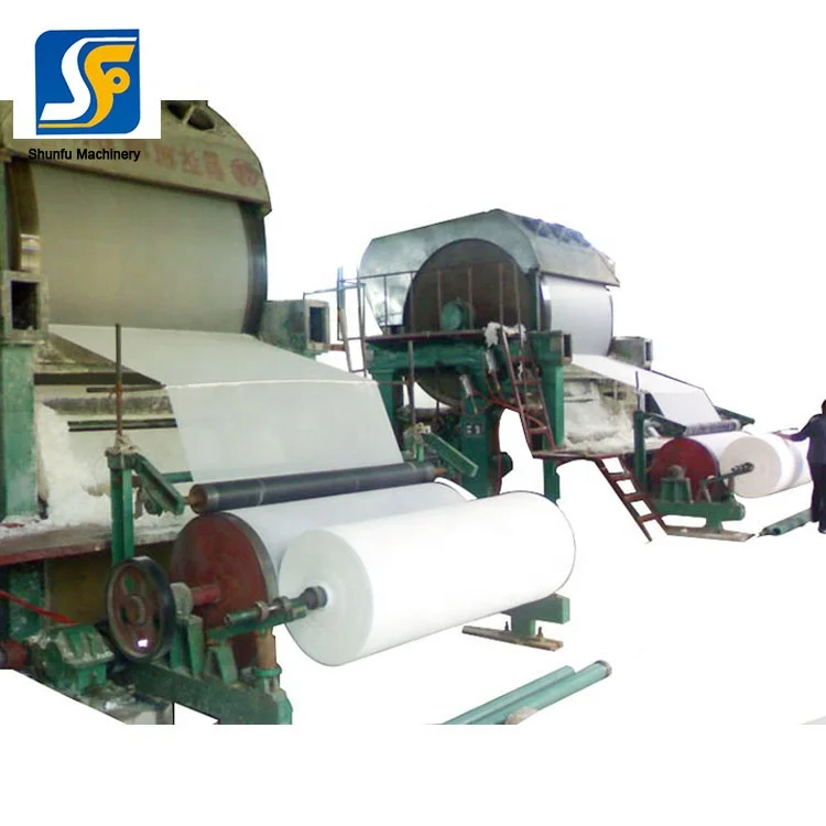 Jumbo roll Size Paper Product Making Machinery Paper Recycling Small Scale Plant