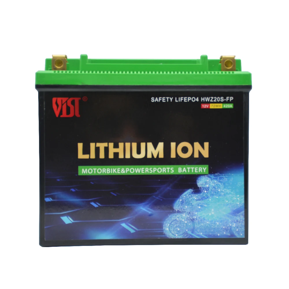 ECODI 12V 1.6Ah 2Ah 2.5Ah 3Ah 3.5Ah 4Ah 5Ah 6Ah 7Ah 8Ah 9Ah 10Ah motorcycle motorbike starting LiFePO4 lithium battery with BMS