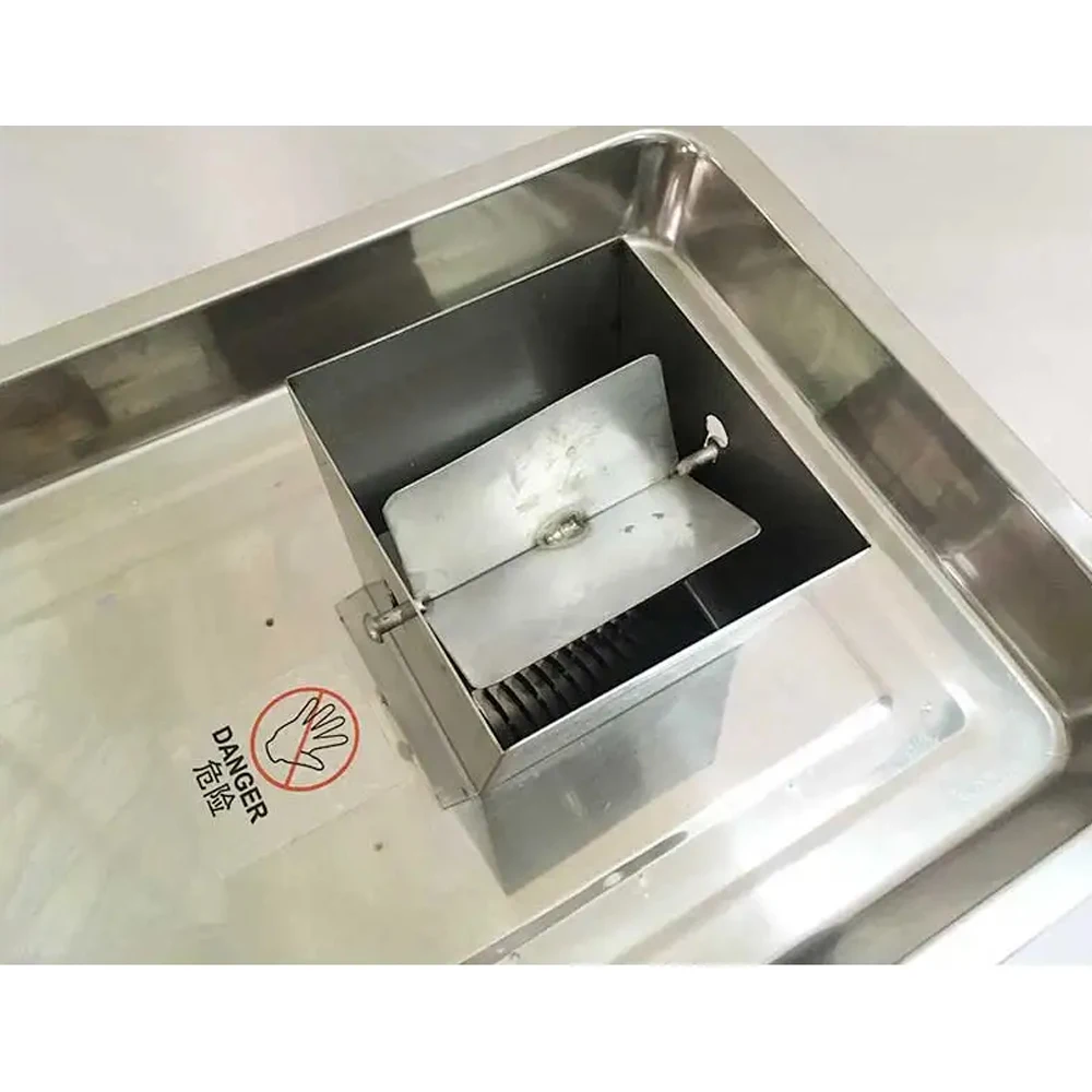 XEOLEO Commercial Meat Cutter 250KG/H Electric Frozen Meat Slicer Stainless Steel Bacon Meat Chopper 2.5/3/4/5/6/7/8mm Thickness