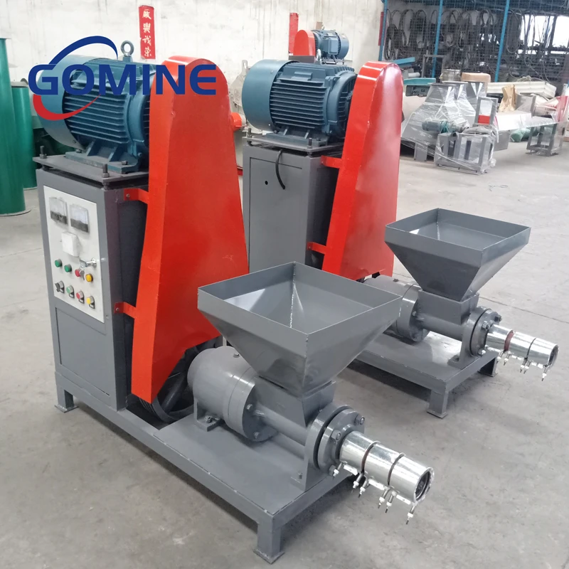 Gomine sawdust charcoal briquettes machine price charcoal extruder machine small charcoal briquette making machine