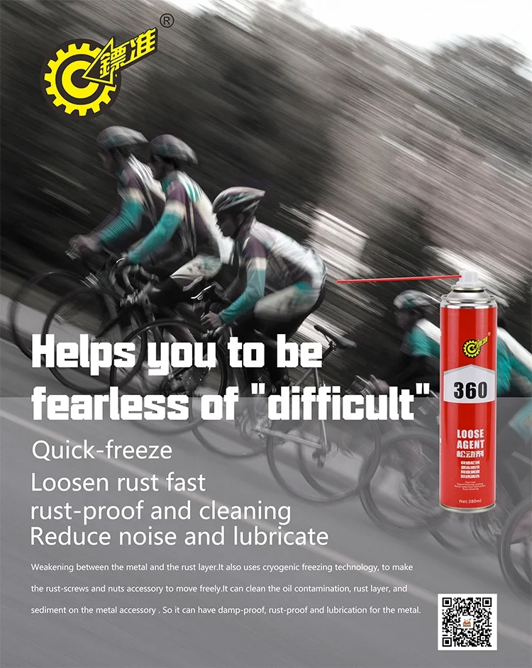 Loose agent anti rust spray for metal accessory screws windows doors bike home use 380ML