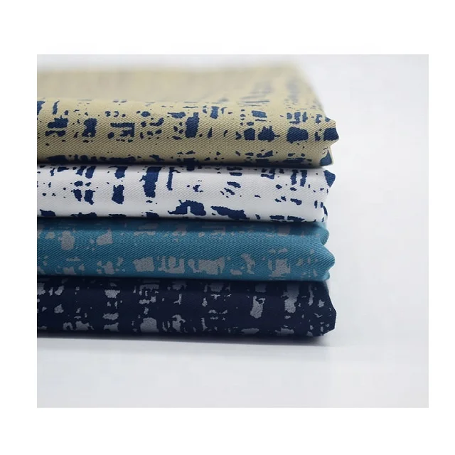 Unique Patch Printed Customized Color 100% Cotton Twill Fabric