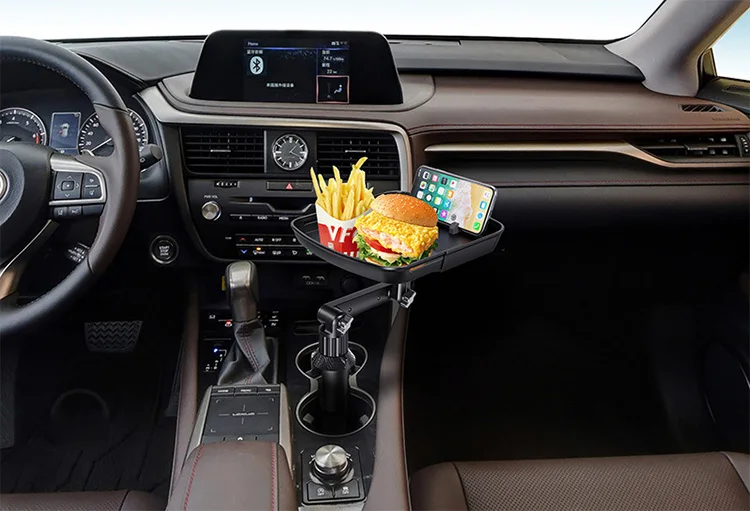 New Design Universal Car Tray Travel Food Coffee Cup Phone Holder Tray for Car Dining Table Holder Cell Phone Holder