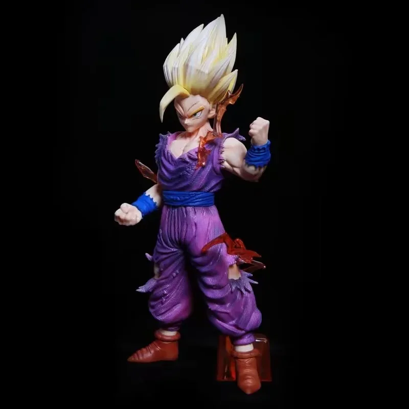 Dragons Ball Tyrannosaurus Society Wufan light weapons Super Saiyan 2Saiyan MSP super two  war damage form Anime Action Figure