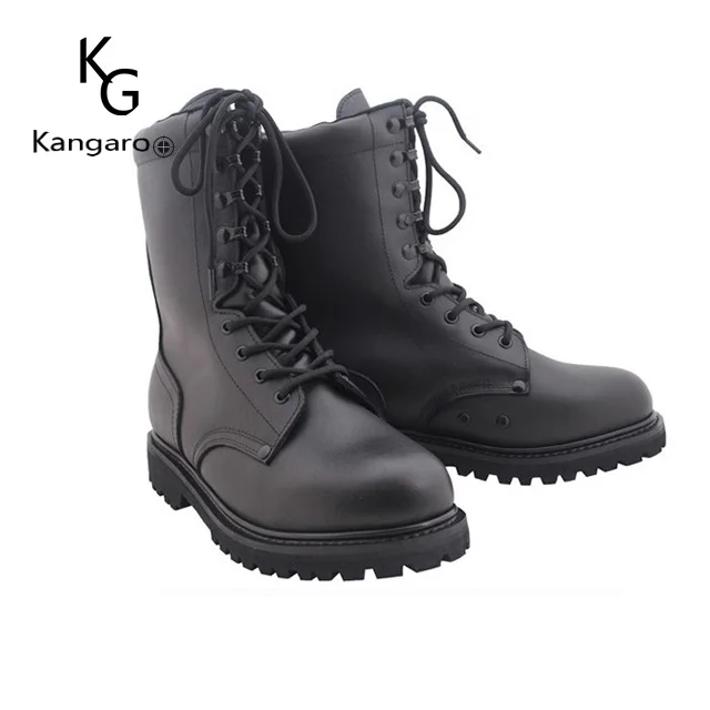 8inch high boot  quick release lace up pure leather boot