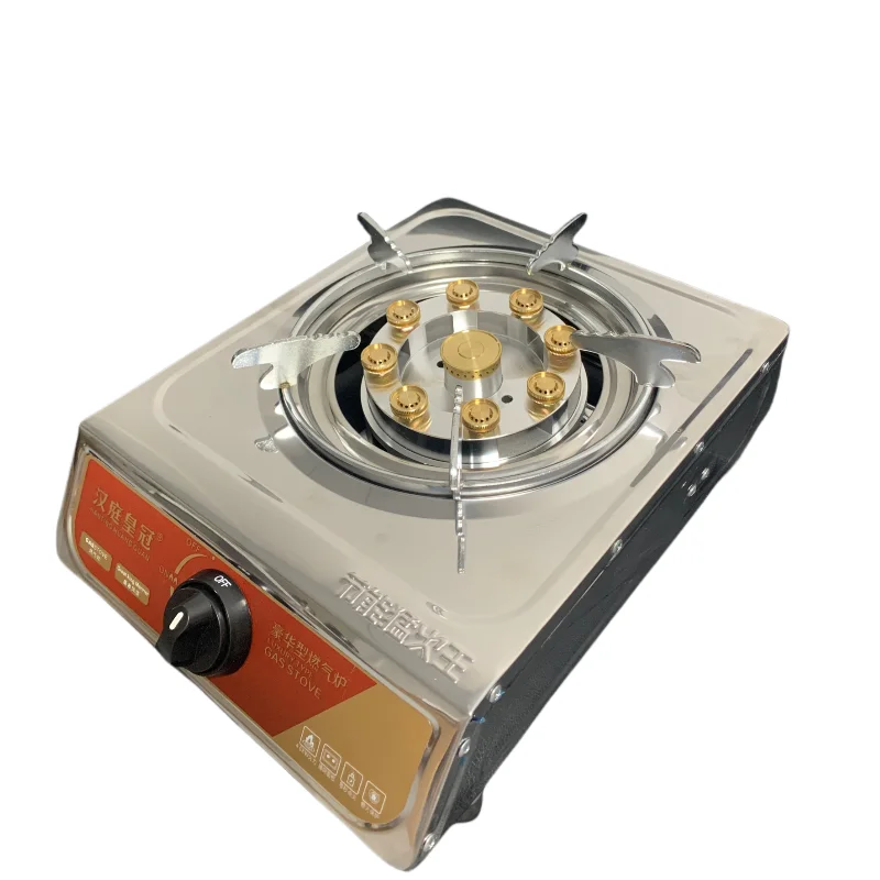 Stainless steel table type 9-head high fire single furnace