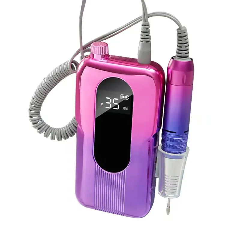 New 35000RPM Coreless Motor Cordless Portable Rechargeable Nail Drill Nail Art Electric Manicure