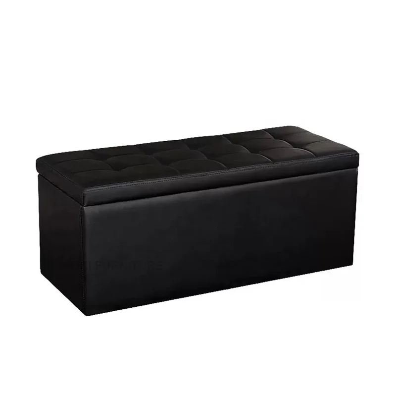 Современная экономичная кожаная скамья для обуви в прихожую цветная длинная с местом хранения