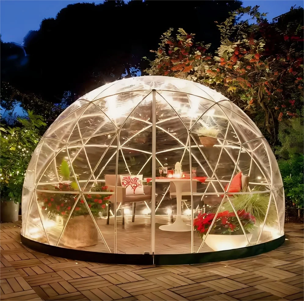 Modern Solar Greenhouse Aluminum Frame Flat Design Outdoor Villa Sunroom with Waterproof Insulating Glass for Balcony & Backyard