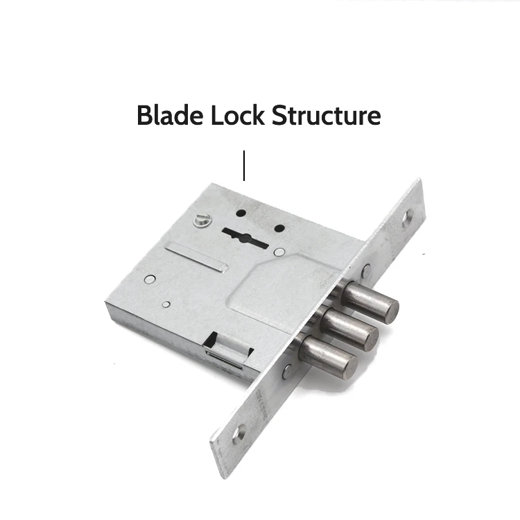 Special Design Three Deadbolts Blade Door Lock Body