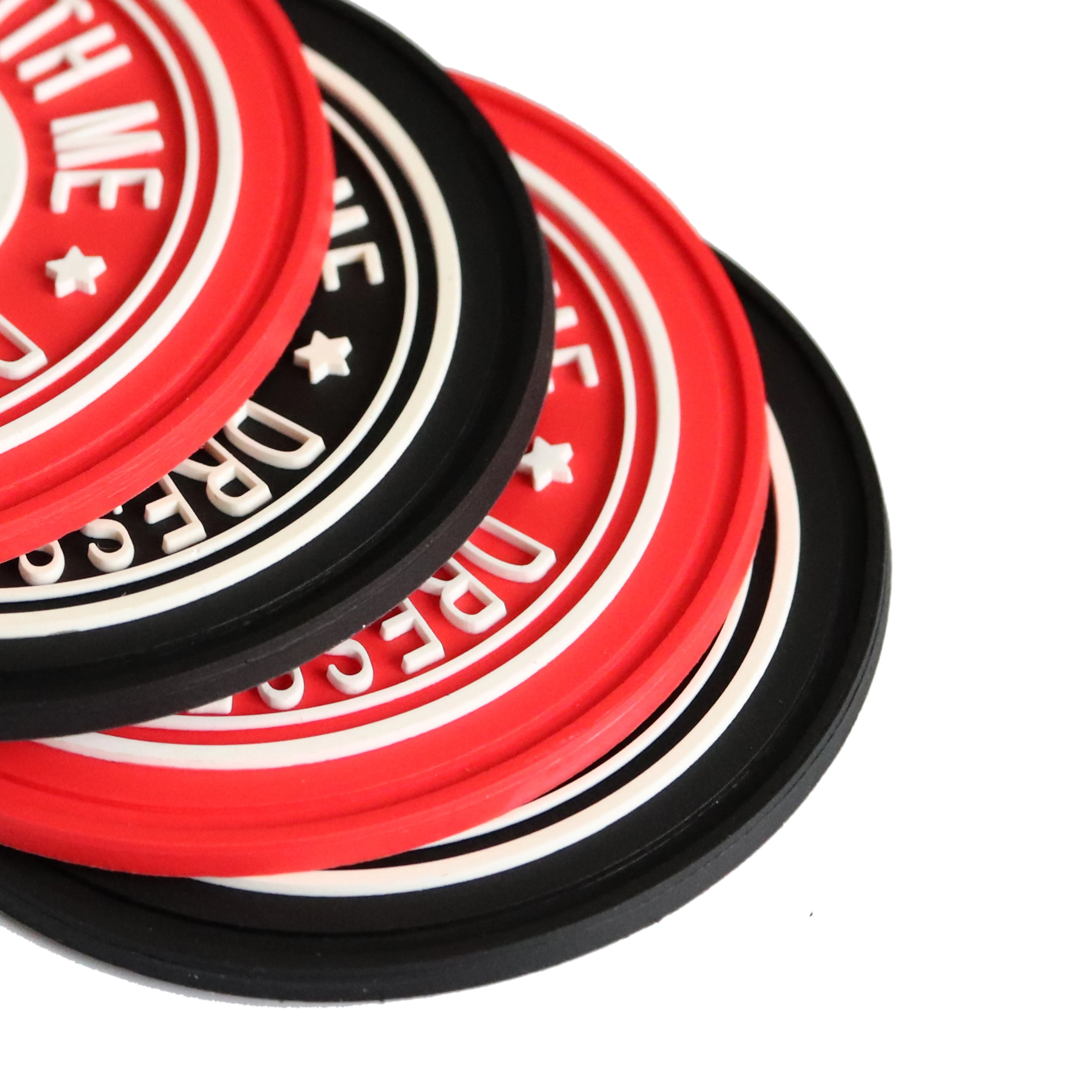 Custom 3d Silicone Logo Heat Press Label Soft PVC Embossed Rubber Label Patch For Clothing