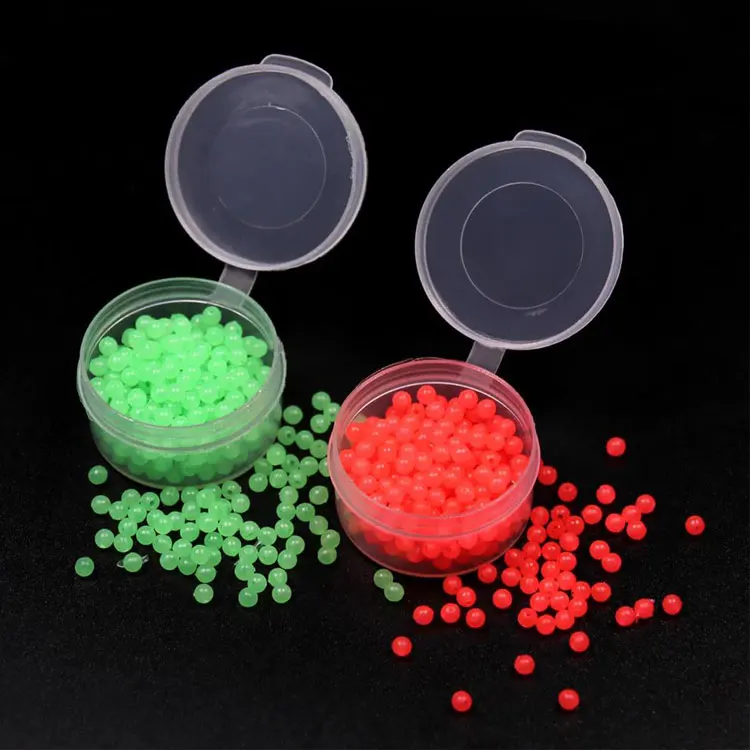 Hard and soft round luminous glow bead