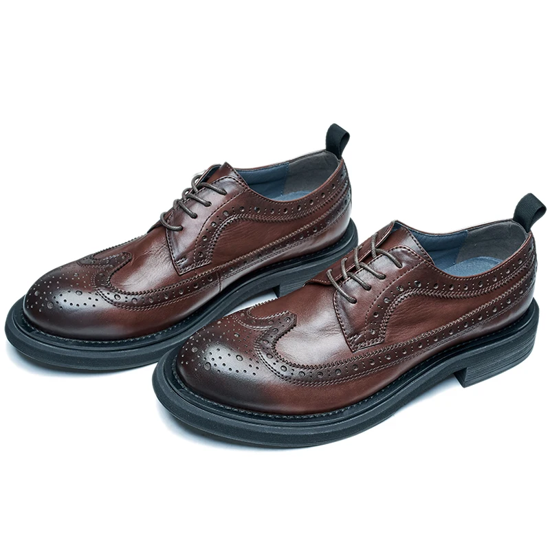 Custom logo Genuine Leather Dress Shoes For Men dress shoes men genuine leather shoes