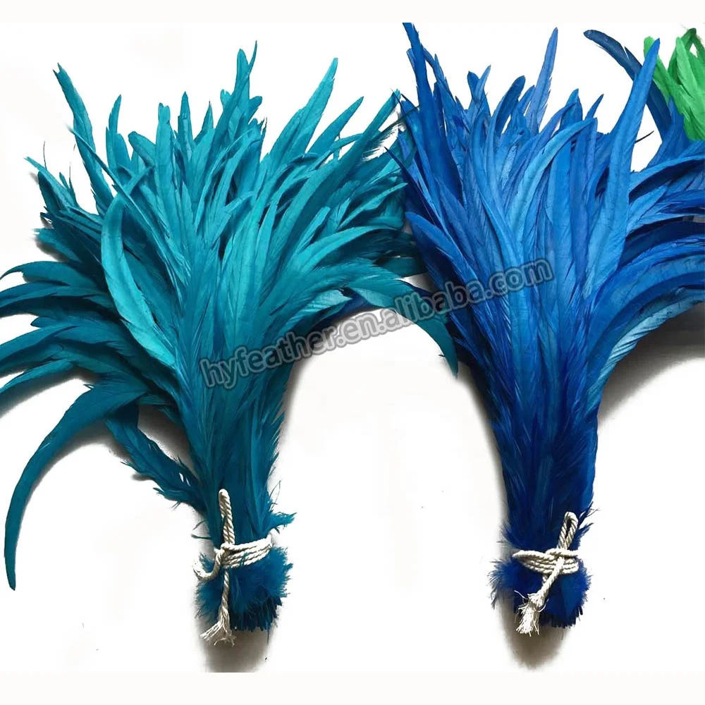 Manufacturer Decorative Factory Directly Supplier 16-18inch rooster chicken feather tail green custom pen
