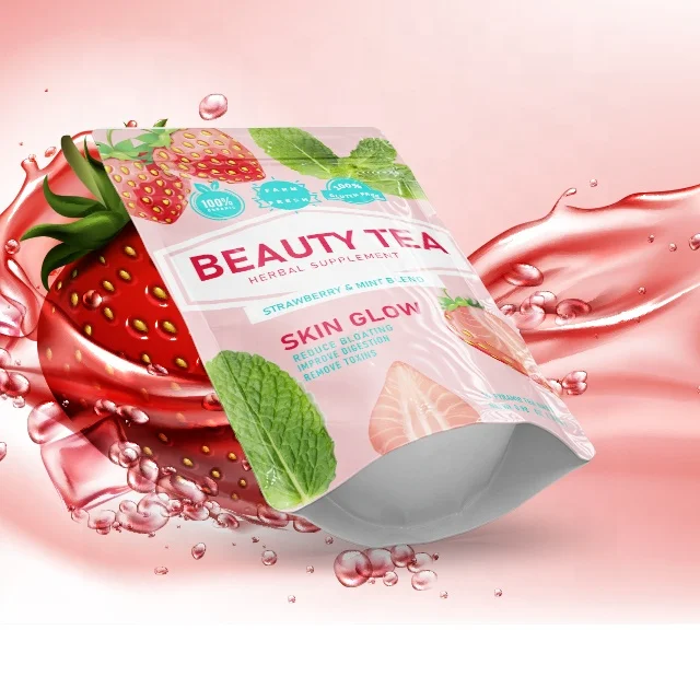 OEM ODM Detox Glow Tea Smooth Skin Good For Women Anti Aging whitening skin beauty tea