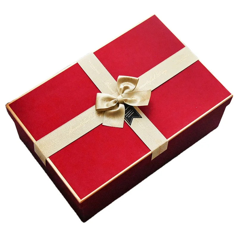 factory direct big  Gift box  paper box  birthday  business gift with custom logo ins style  for clothing shoes jewelry