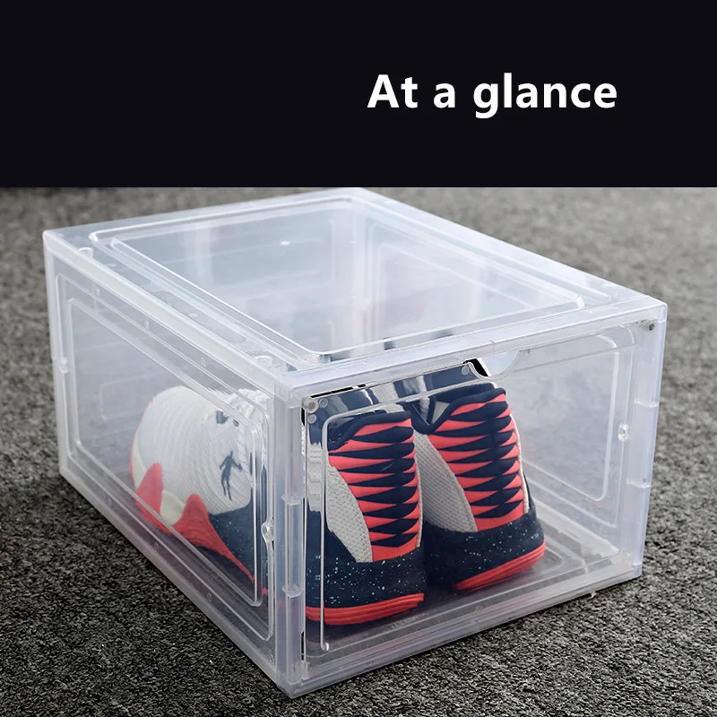 
Wholesale Magnetic Custom Shoes Organizers, Luxury Shoe Plastic Box Storage Acrylic 