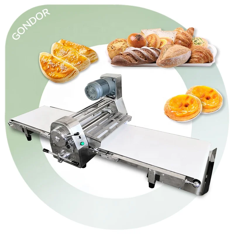 Tabletop Electric Laminoir Patesserie Table Top Portable 221v Small Dough Fold Sheeter Roller Machine for Home Use