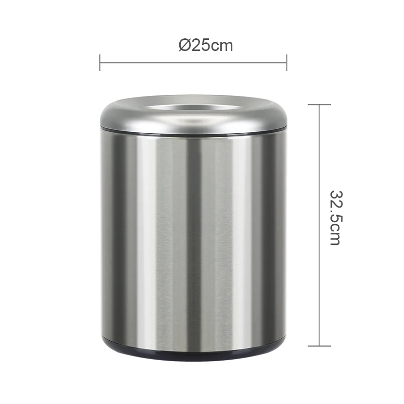 9L 2 Gallon Round Open top Dustbin Trash can Waste Garbage Dust bin Wholesale factory household hotel