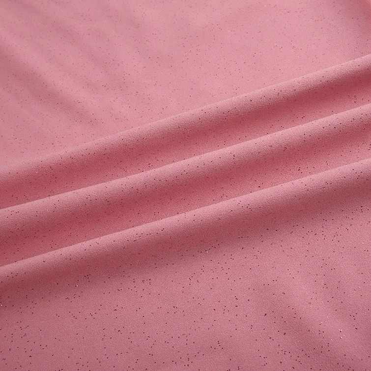 
Africa fabric dress GEORGETTE WOVEN 4 way stretch brushed spandex elastic polyester wholesale sequin fabric 