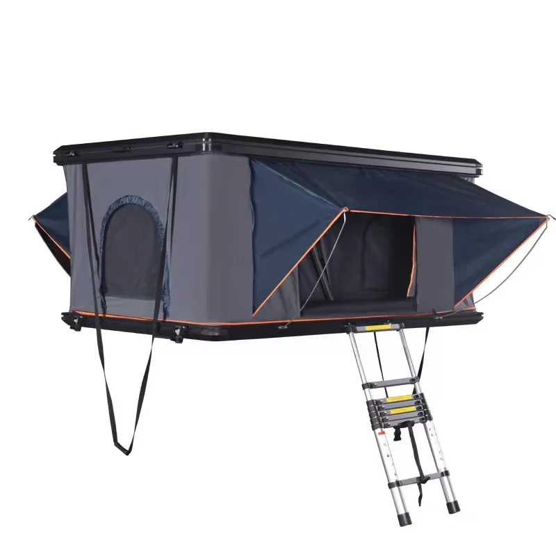 2024 Camping Outdoor Aluminum Roof Top Car Tent Hard Shell Top Roof Tent