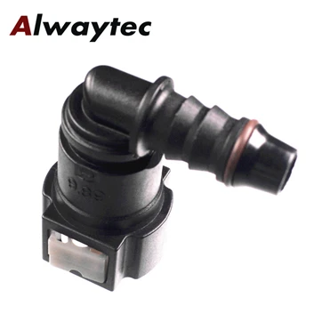 
Hot selling Auto engine spare parts 2 Button QC custom diesel corrugated fuel hose injector connector 