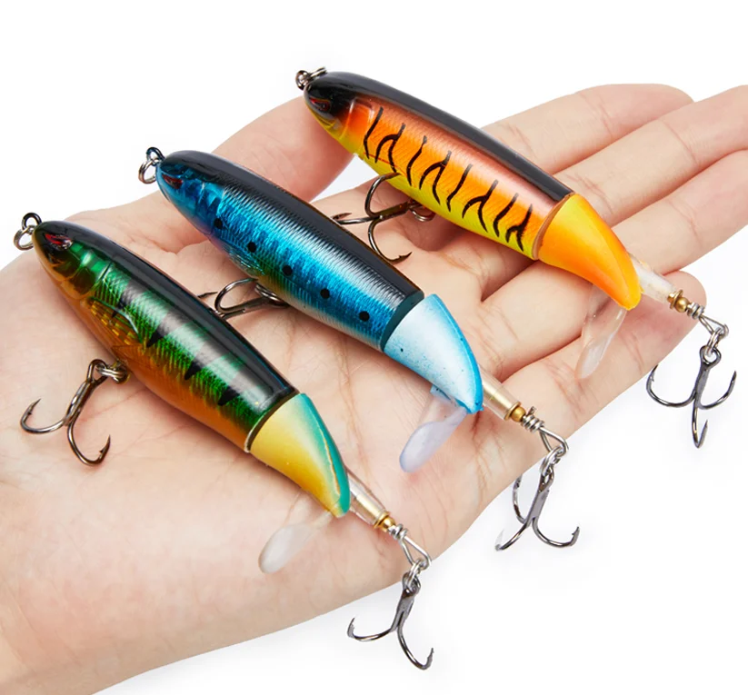 13G/15G/35G Fishing Crankbait Whopper Plopper Topwater Lure Artificial SwimBait Hard Popper Rotating Tail Fishing Tackle