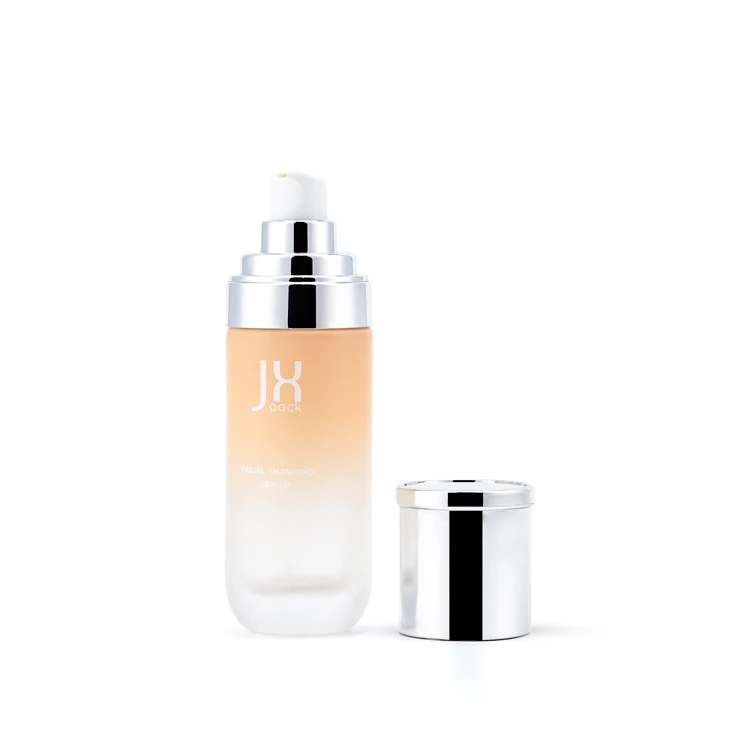 New Arrival 30 50 g Lotion Pump Bottles and Jars Set Skin Care Containers Luxury Cosmetic Orange White for Cosmetics