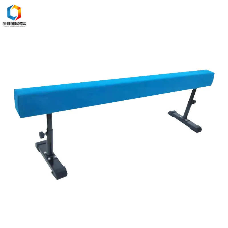 Widely Used Adjustable Gymnastics Flexible Wooden Balance Beam Floor gymnastics balance beam