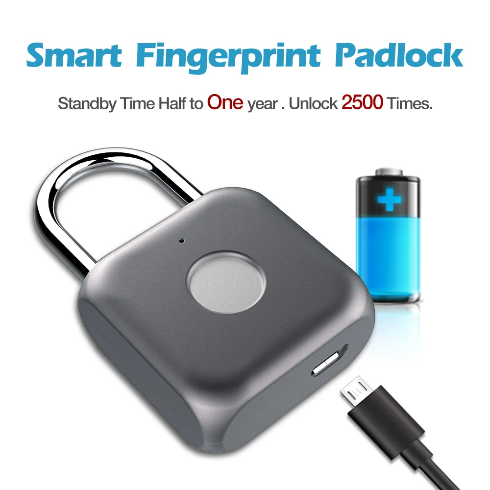 
smart lock fingerprint padlock 