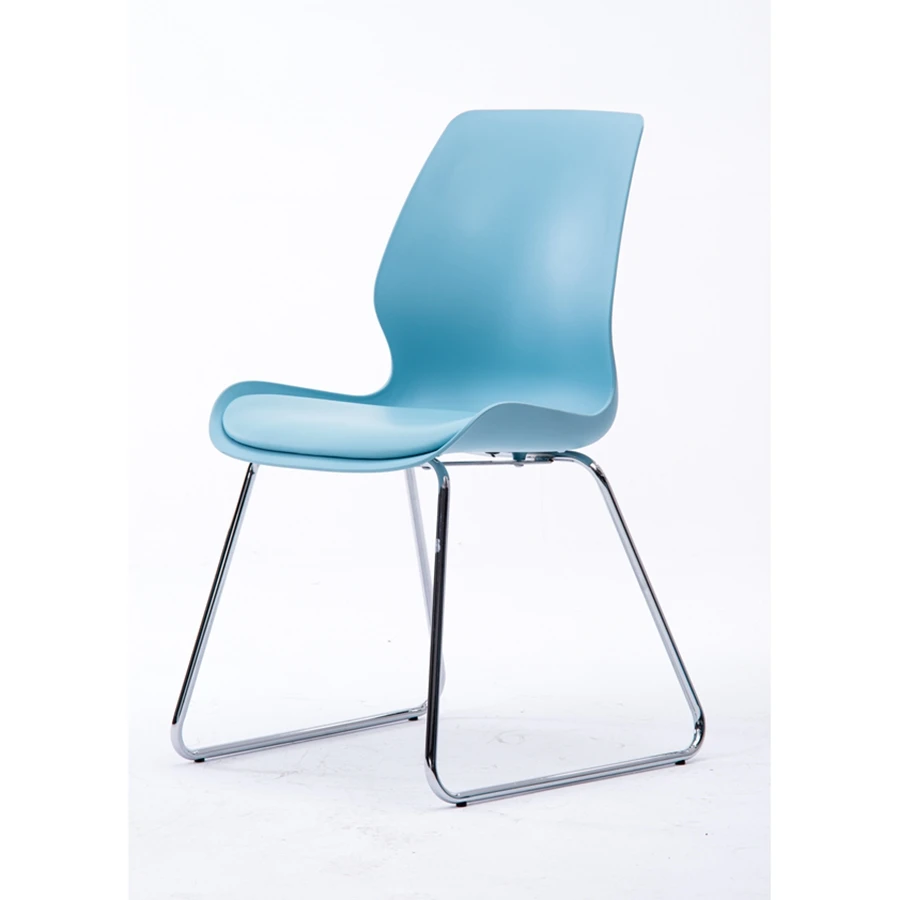 factory Hot Selling plastic Dining Chairs Pp Restaurant Cafe Plastic Chair With Cushion