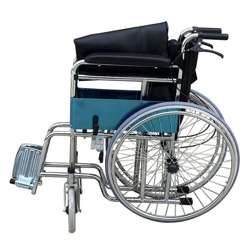 China wheelchair manufacturer manual folding adult transit medical ultra lightweight toilet wheelchair