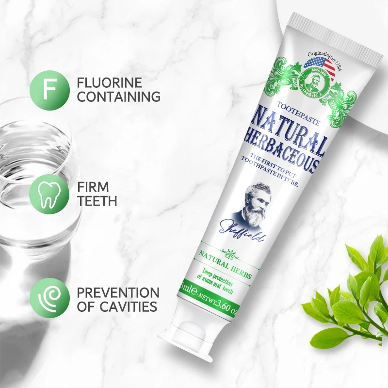 OEM Wholesales toothpaste Multiple herbal essence ingredients anti sensitivity whitening Botal Plant herbal essence toothpa