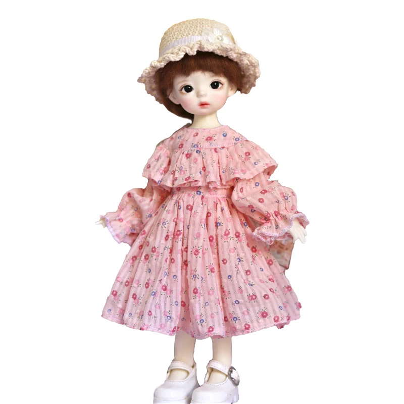 New BJD doll clothes with floral dress High quality 1/6 SD doll clothing Doll dress customization