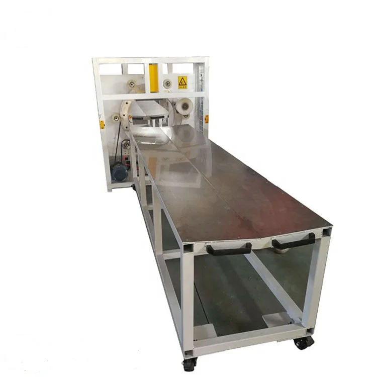 Horizontal orbital wood door stretch film wrapping packaging machine