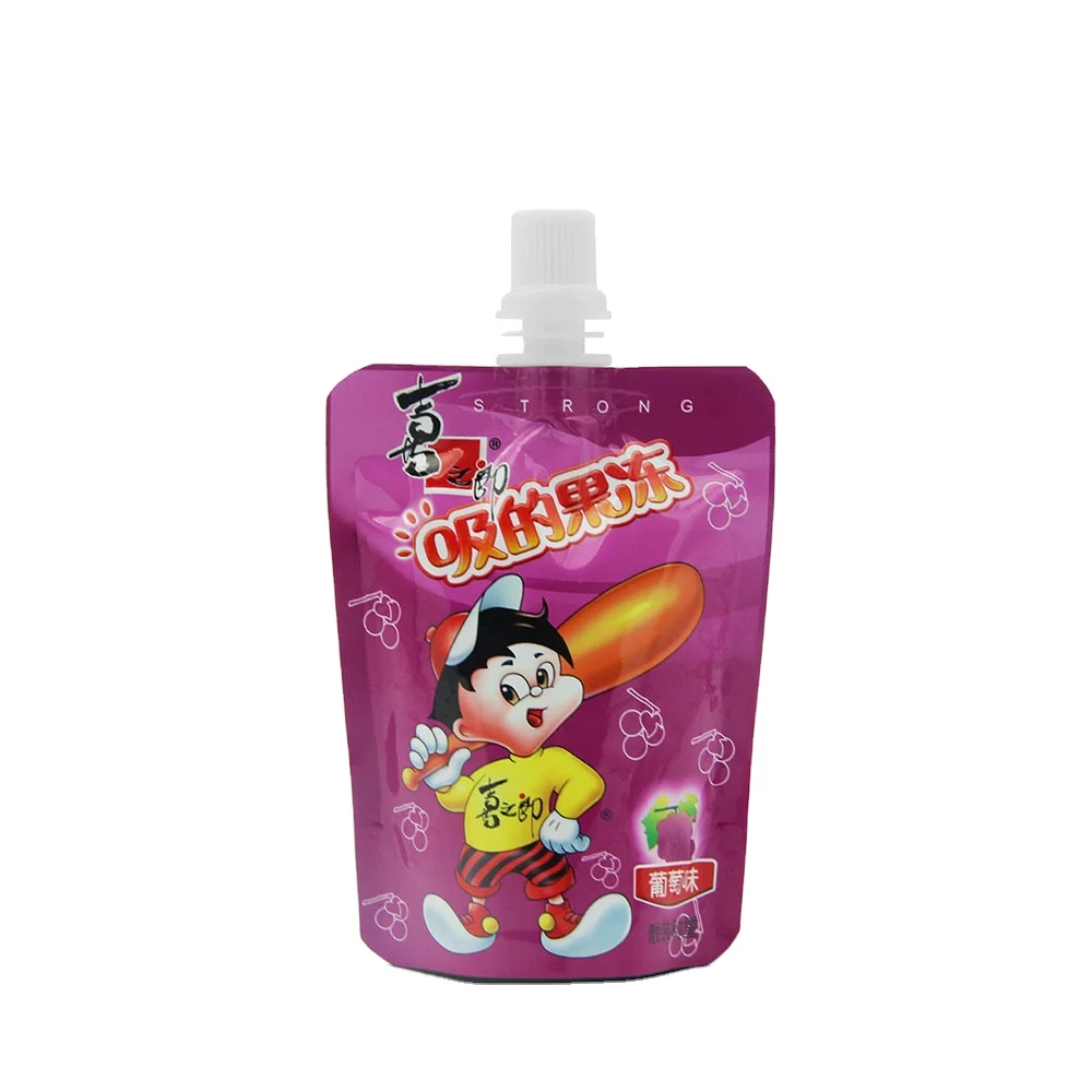 Zhongbao Custom Wholesale Aluminium Jelly water Juice Spouted Pouch Bag Doypack Filling Plastic Line Manufacturing