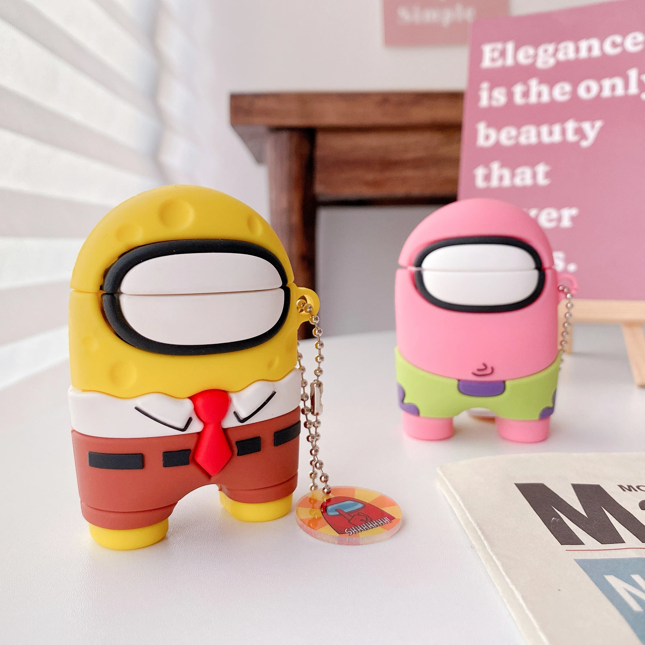  Лидер продаж 3D милый мультяшный чехол для Airpod сумка беспроводных наушников Airpods 1 2 силиконовый от