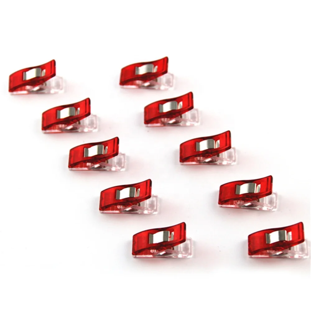 10pcshome DIY красный чудо зажимы для ткани лоскутное шитье вязание крючком набор инструментов