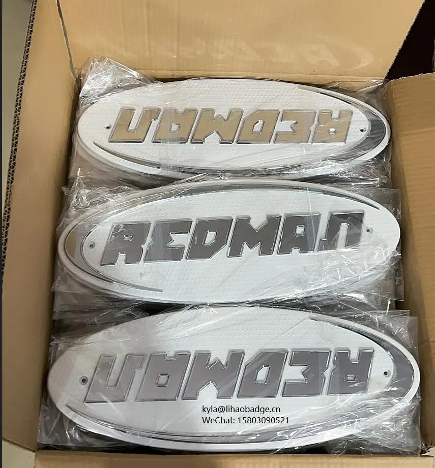 Custom ABS chrome car emblem truck plate car body sticker