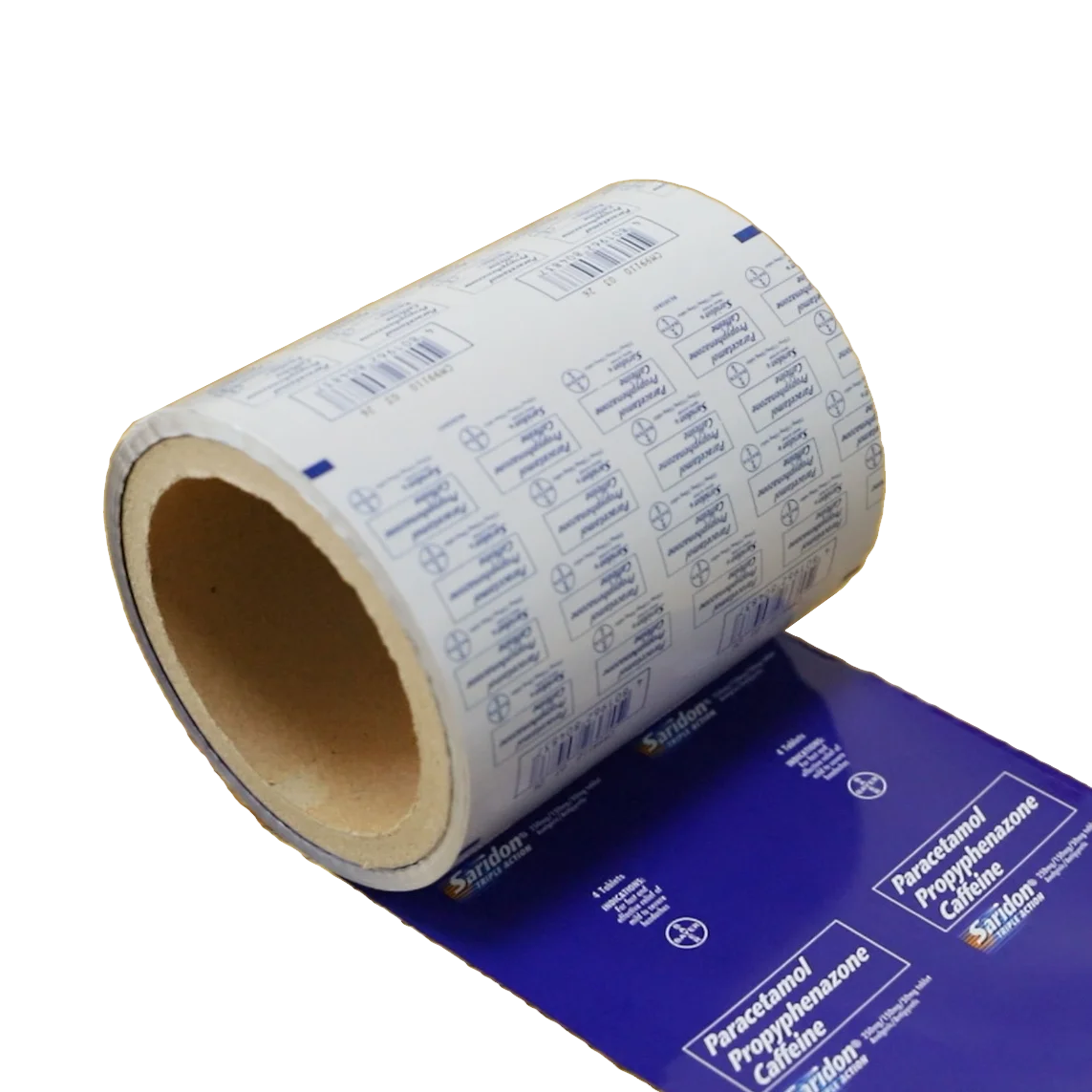 8011 Medicinal grade Printed coated PTP Aluminum Blister Foil roll for pills sealed packaging