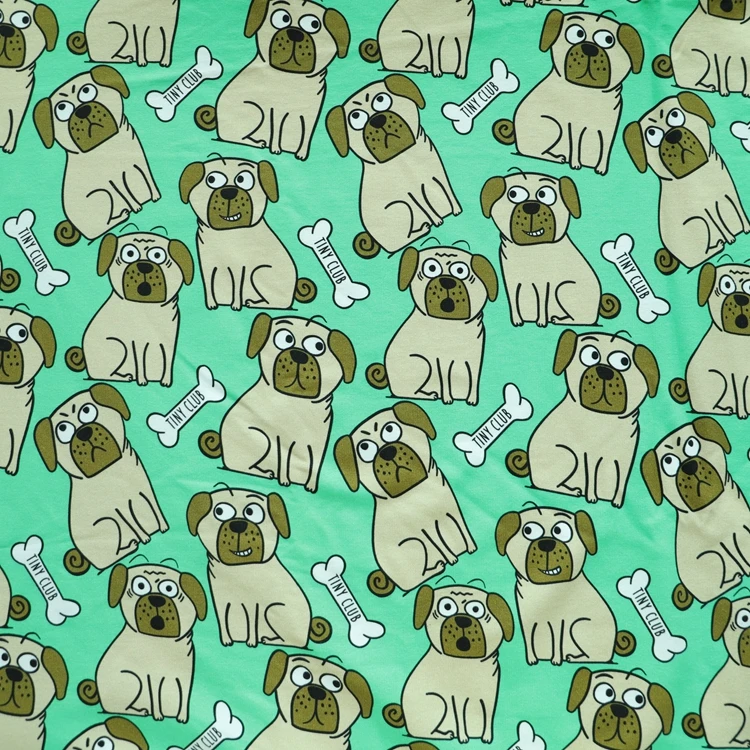 Wholesale Printed 95% Bamboo Fiber 5% Spandex Knitted Cotton Bamboo Fabric