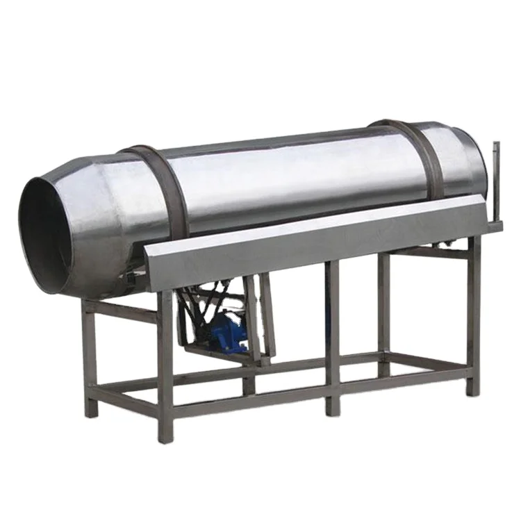 Potato chip snacks peanut continuous spices and seasoning drum machine