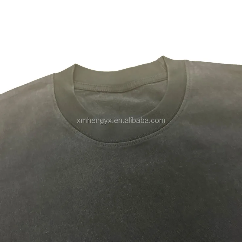 Summer Mens Washed Concave T-shirt Patchwork T-shirt Uneven Hem Cut Custom Oversized Acid Wash  Dropshipping T Shirt