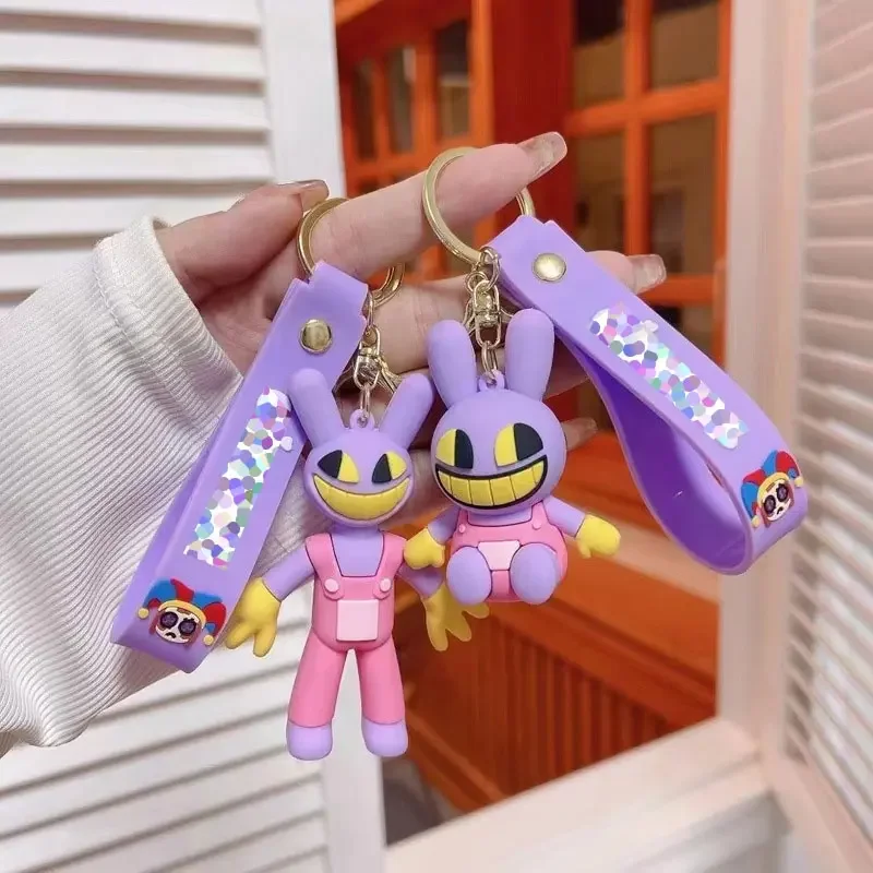 2024 New the amazing digital circus Keychain Novelty the amazing digital circuse Key Chain for Boys Key Rings