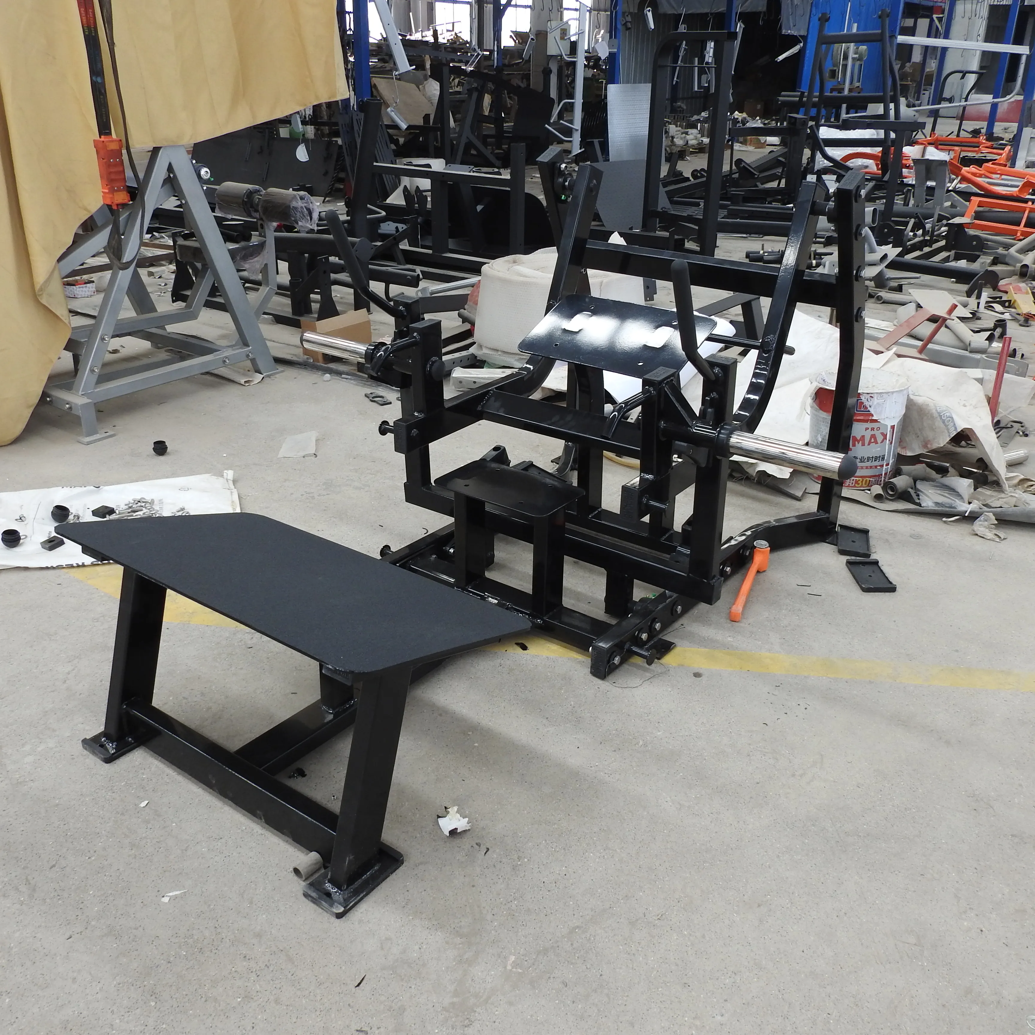 Sport Fitness Equipment Gym Hip Lift Hip Thrust Plate Loaded Gym Equipment Glute Drive Machine