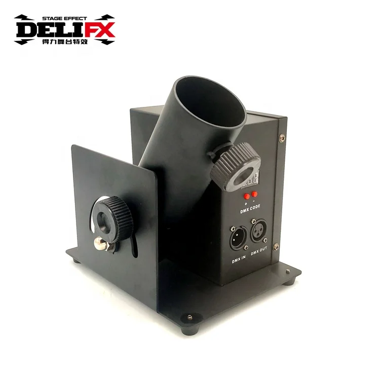 DELIFX DMX 3 Pin Interface Power Shot Electric Confetti Cannon Large Stock Timely Shipment E-Shot Confetti Machine for Wedding