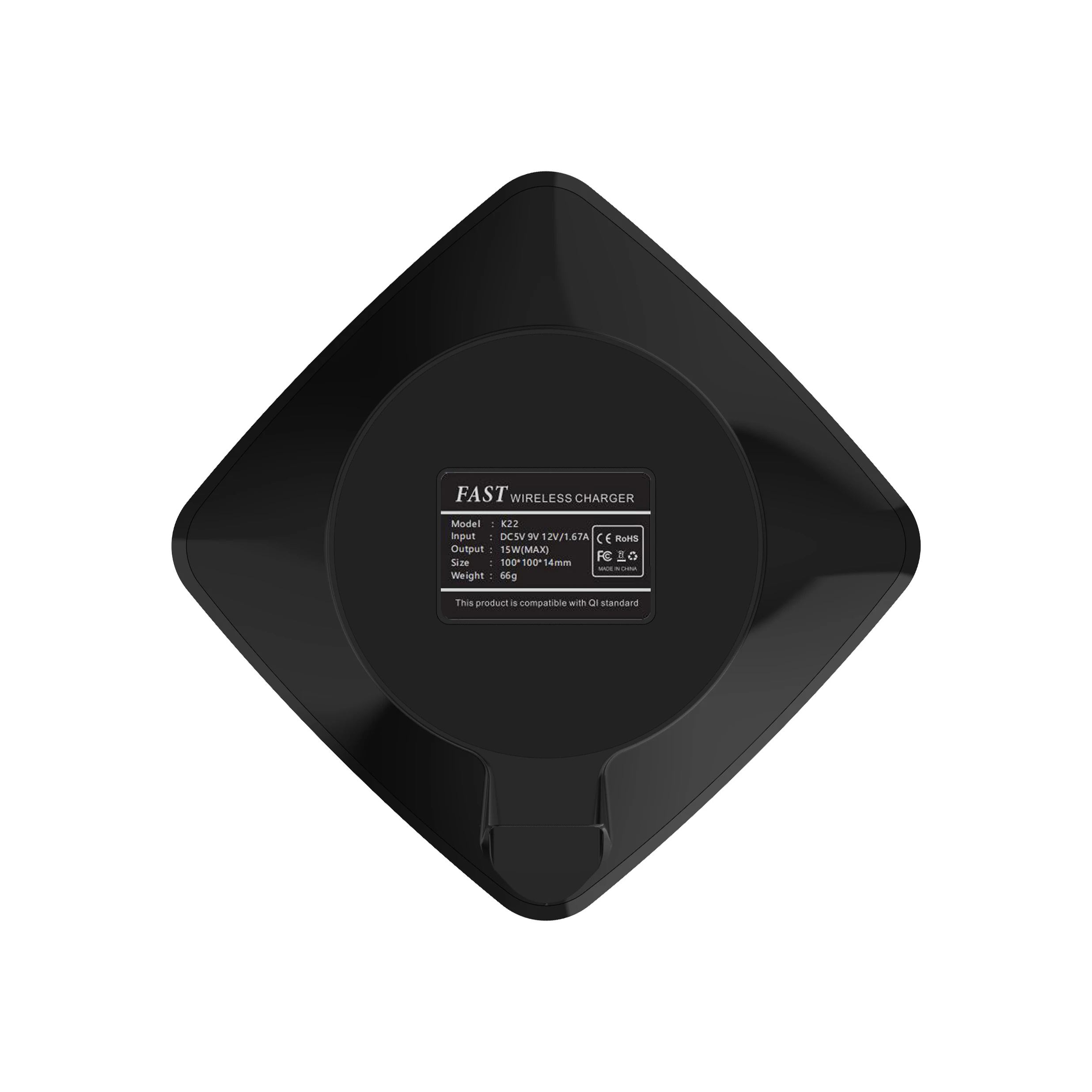 innovative new products 2023 qi wireless phone charger 15w wireless charging pad